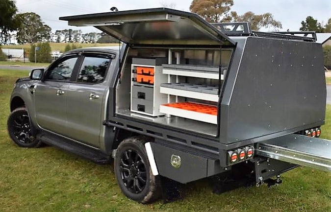 RolaCase Canopy Shelving Package 29 – Australian-made ute canopy shelving kit