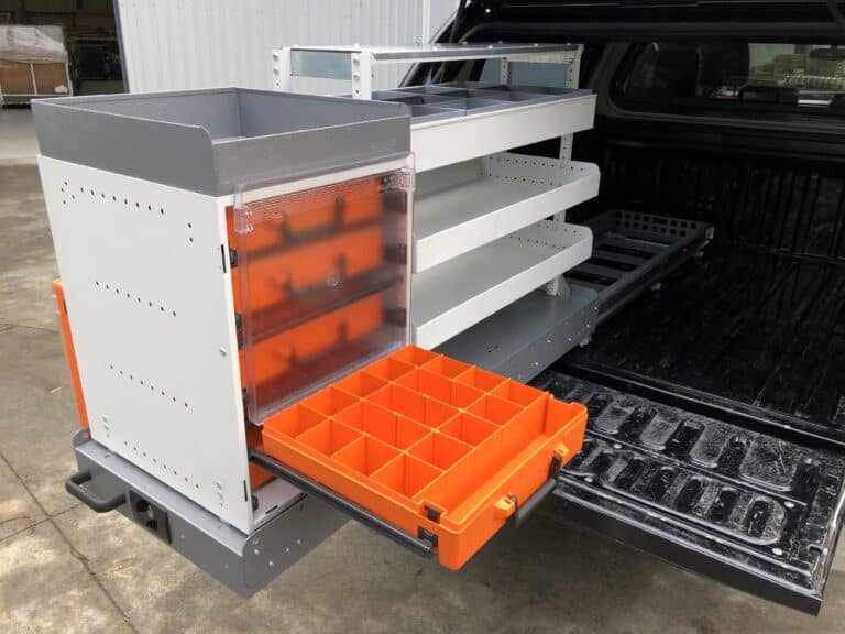 RolaCase Canopy Shelving Package 30 – canopy storage system front view