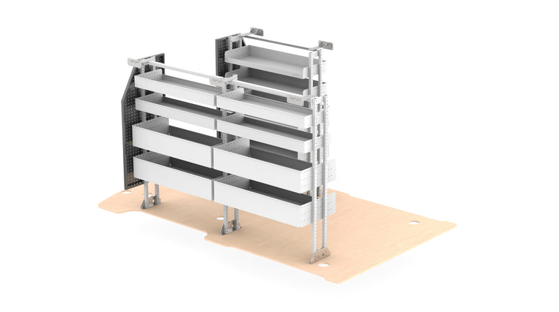 Rolashelf van shelving LDV G10 Basic Van Kit 6