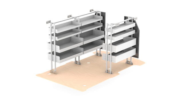 Rolashelf van shelving LDV G10 Basic Van Kit 5
