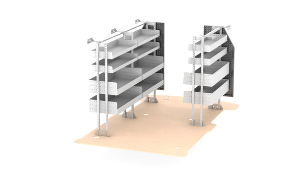 Rolashelf van shelving LDV G10 Basic Van Kit 4