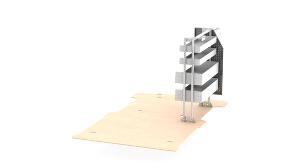 Rolashelf van shelving LDV G10 Basic Van Kit 10