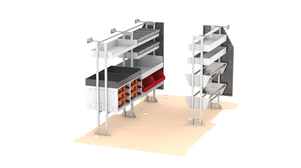 RolaShelf LDV G10 Electrical Van Shelving Kit 4
