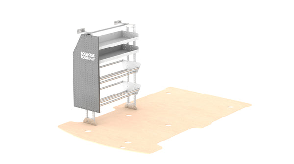 RolaShelf LDV G10 Electrical Van Shelving Kit passenger side 