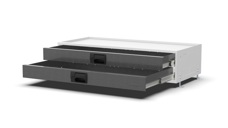 Drawers open – RCKIT100/1 Vehicle Metal Drawer Kit