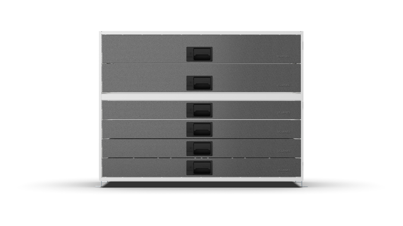 Front view – RCKIT100/10 Vehicle Metal Drawer Kit