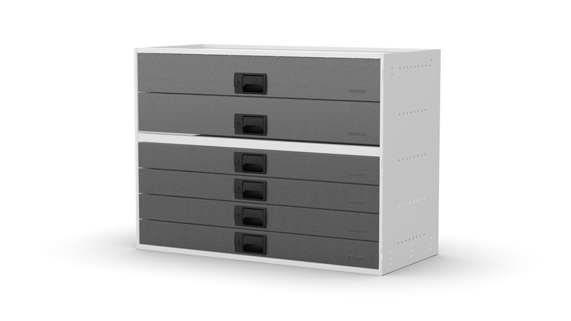 No plinth feet – RCKIT100/10 Vehicle Metal Drawer Kit