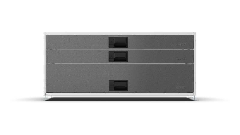 Front view – RCKIT100/16 Vehicle Metal Drawer Kit