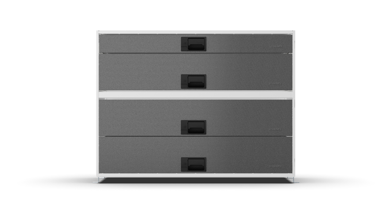 Front view – RCKIT100/20 Vehicle Metal Drawer Kit