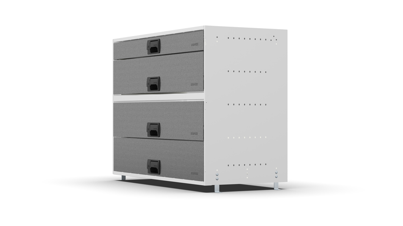 Side view – RCKIT100/20 Vehicle Metal Drawer Kit