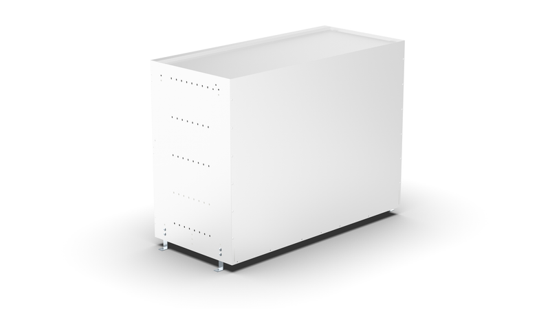 Back view – RCKIT100/20 Vehicle Metal Drawer Kit