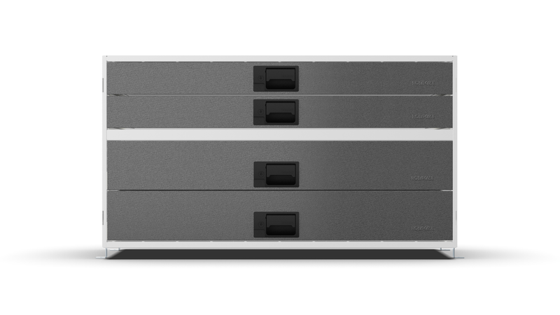 Front view – RCKIT100/7 Vehicle Metal Drawer Kit