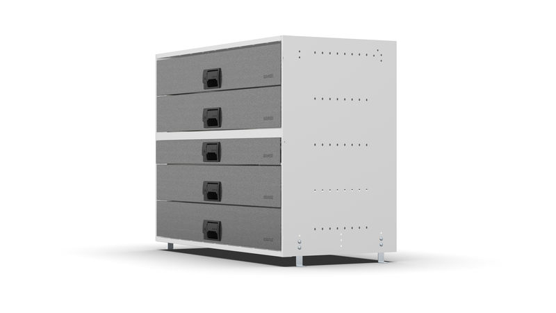 Side view – RCKIT100/9 Vehicle Metal Drawer Kit