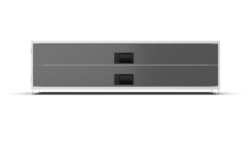 Front view – RCKIT120/3 Vehicle Metal Drawer Kit