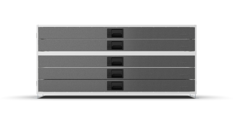 Front view – RCKIT120/6 Vehicle Metal Drawer Kit