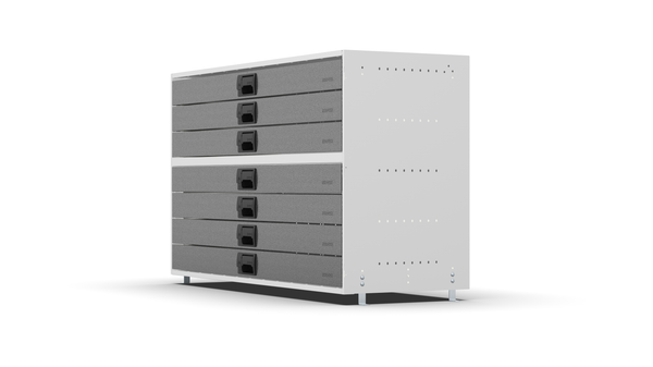 Side view – RCKIT120/8 Vehicle Metal Drawer Kit