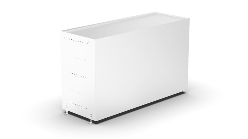 Back view – RCKIT120/8 Vehicle Metal Drawer Kit