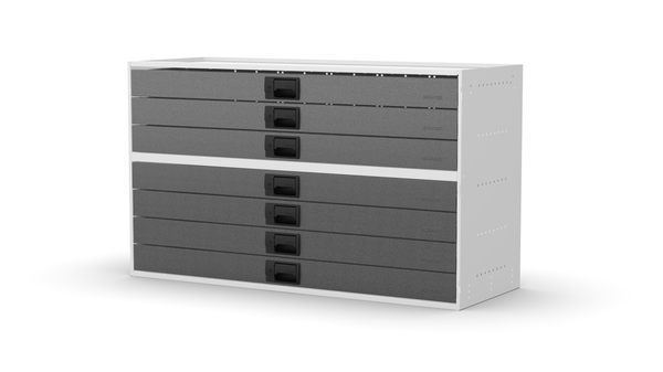 No plinth feet – RCKIT120/8 Vehicle Metal Drawer Kit