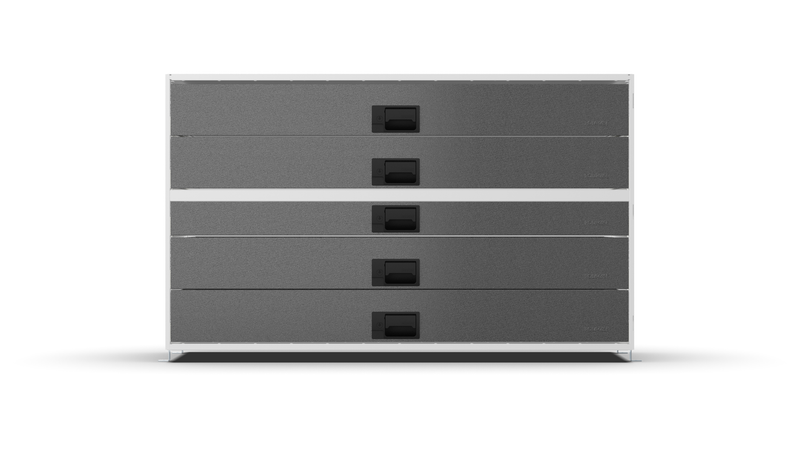 Front view – RCKIT120/9 Vehicle Metal Drawer Kit