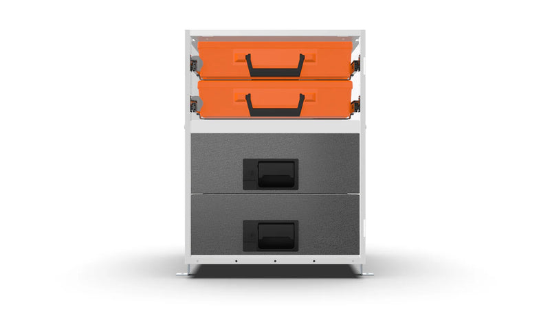 Front view – RCKIT40/14 Vehicle Metal Drawer Kit