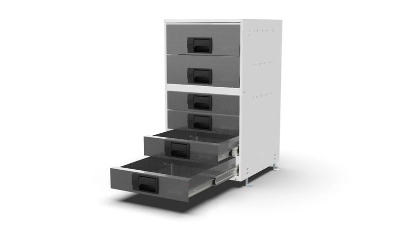 Drawers open – RCKIT40/17 Vehicle Metal Drawer Kit