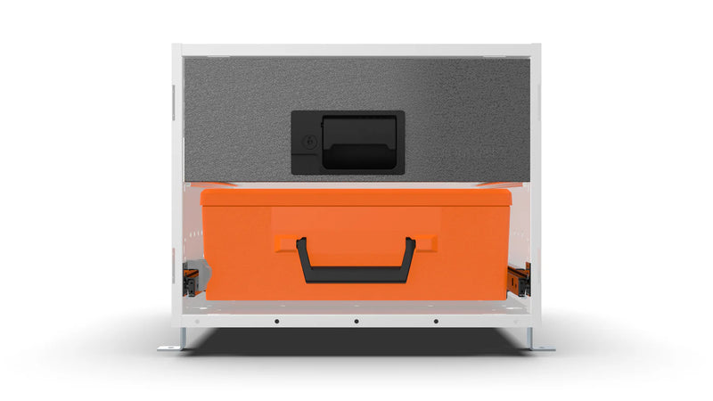 Front view – RCKIT40/6 Vehicle Metal Drawer Kit