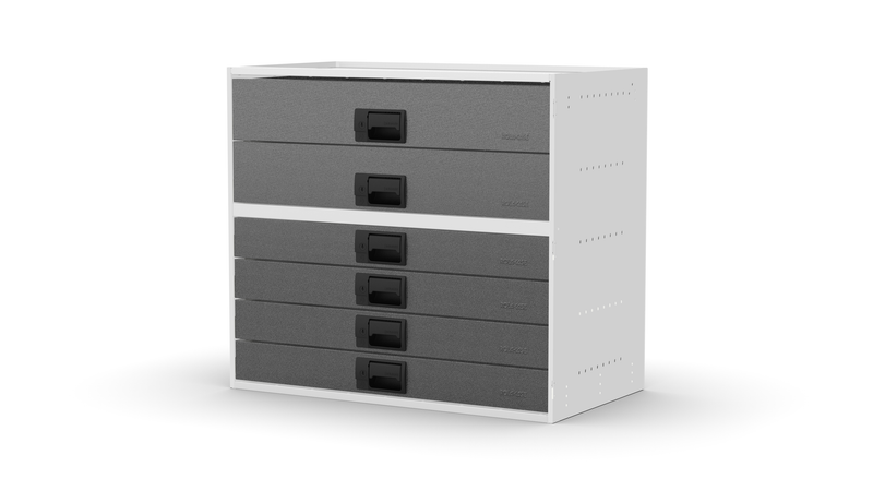 No plinth feet – RCKIT80/10 Vehicle Metal Drawer Kit