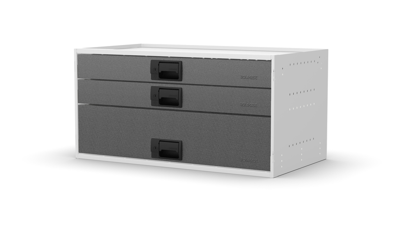 No plinth feet – RCKIT80/16 Vehicle Metal Drawer Kit