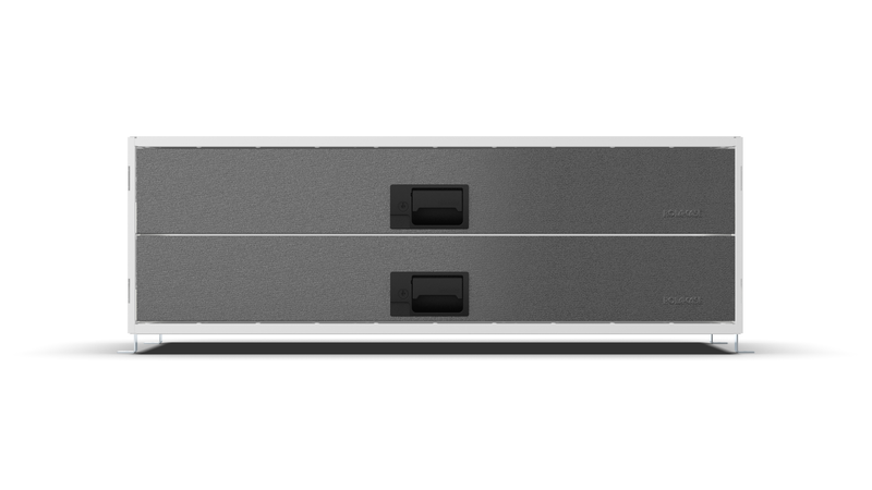 Front view – RCKIT100/3 Vehicle Metal Drawer Kit