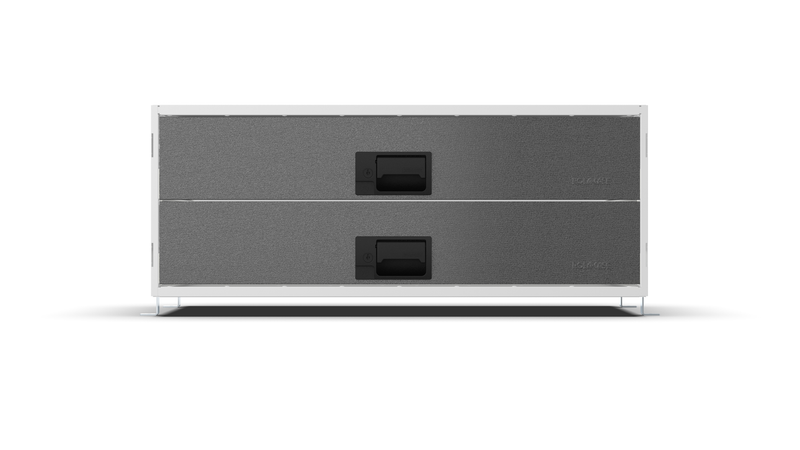Front view – RCKIT80/3 Vehicle Metal Drawer Kit