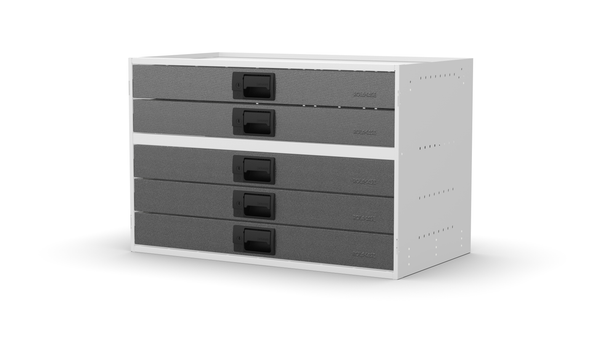 No plinth feet – RCKIT80/6 Vehicle Metal Drawer Kit