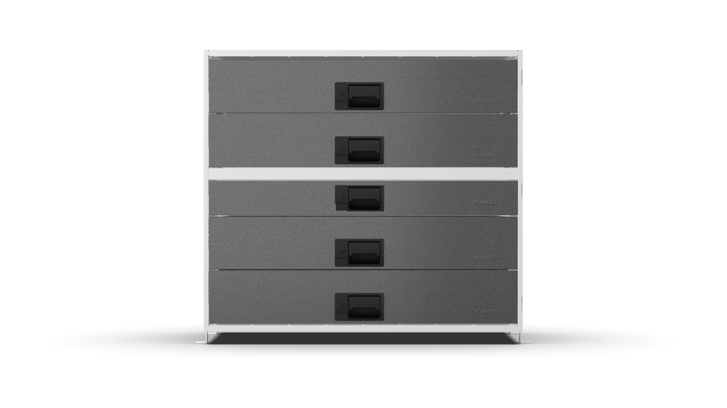 Front view – RCKIT80/9 Vehicle Metal Drawer Kit