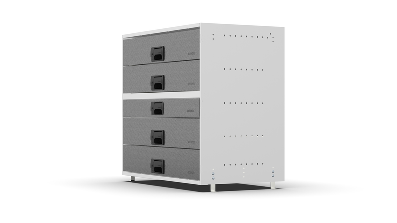 Side view – RCKIT80/9 Vehicle Metal Drawer Kit