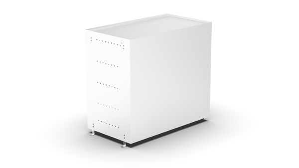 Back view – RCKIT80/9 Vehicle Metal Drawer Kit