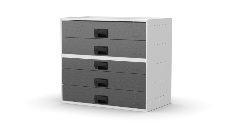 No plinth feet – RCKIT80/9 Vehicle Metal Drawer Kit