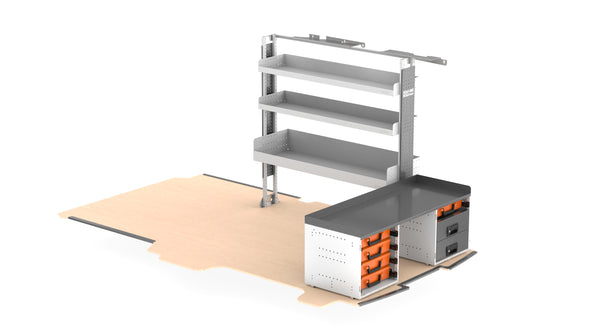 RolaShelf Ford transit Custom Trend LWB Locksmith Van Package v4