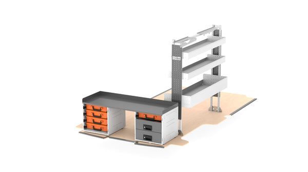 RolaShelf Ford transit Custom Trend LWB Locksmith Van Package v2