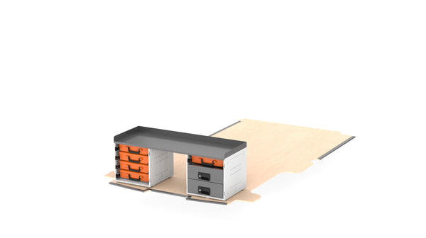 RolaShelf Ford transit Custom Trend LWB Locksmith Van Package rear view 2 