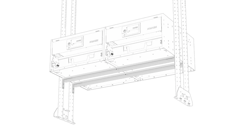 8-Series Support Bars for Horizontal Cabinet Connection (Set of 2)