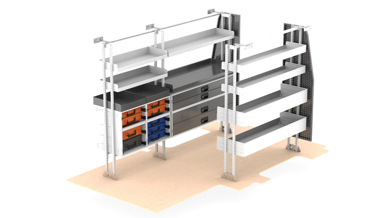 Rolashelf LDV Deliver 9 MWB Deluxe Van Kit  6
