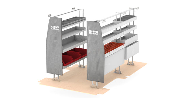 Deliver 9 Racking LDV Deliver 9 MWB Van Racking Fitouts I RolaCase