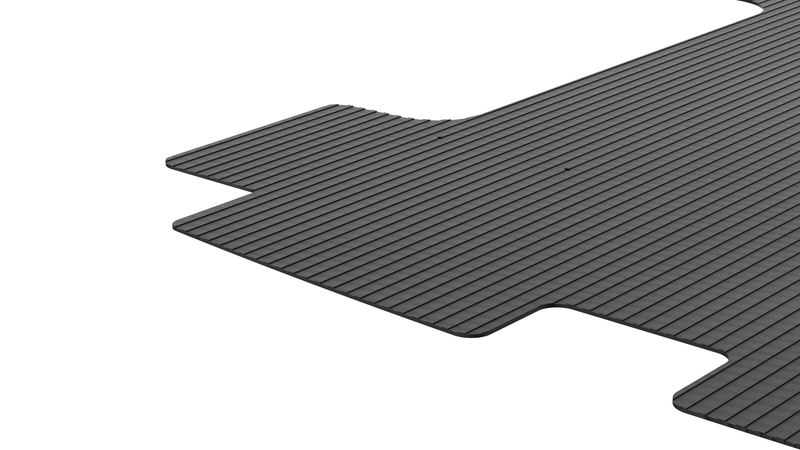 Ford Transit 350L FWD Big Rib Rubber Cargo Flooring RolaShelf v1