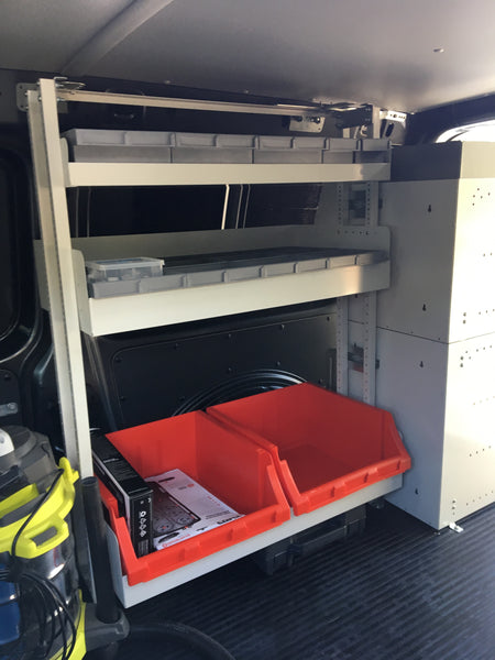 RolaCase Compact Van Shelving 1