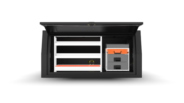 Full Service body/Canopy Shelving Package with metal drawers 02.3