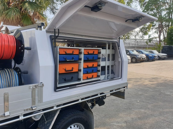 RolaCase Full Service body/Canopy Shelving Package 14.1