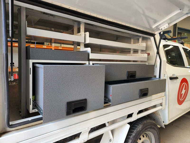 RolaCase Canopy Shelving Kit 18 – canopy storage system front view