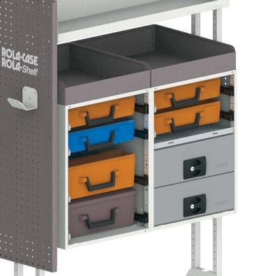 RolaCase RSMRLDX – Mid Roof Long Van Shelving Deluxe Package v2