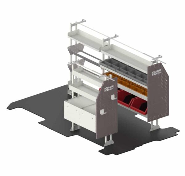 RolaCase RSMRLEL- Mid Roof Long Van Shelving Electrical Package v1
