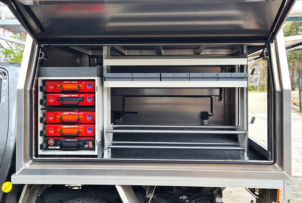 Rolacase Canopy_Service Body Shelving 11