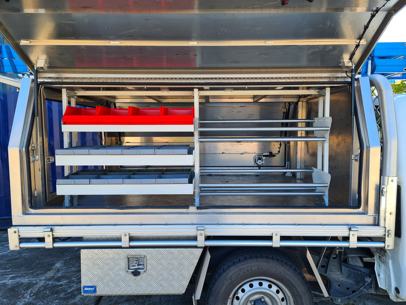 Rolacase Canopy_Service Body Shelving 13